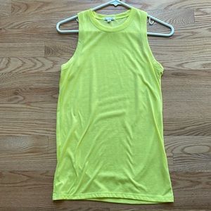 GAP neon yellow XS tank top